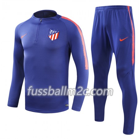 Atlético Madrid Sweatshirts Anzüge Blau 2018-2019
